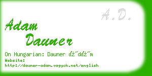 adam dauner business card